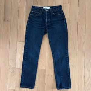 Reformation Dark Blue Women's Straight Leg Jeans